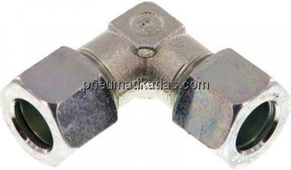 Winkel-Schneidringverschraubung 10 LL (M14x1), Stahl verzinkt