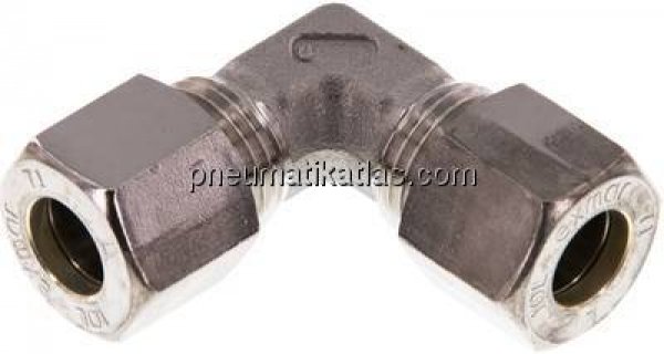 Winkel-Schneidringverschraubung 10 L (M16x1,5), Klemmring 1.4571 (NC)