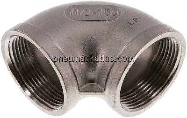 90°-Winkel NPT 1-1/2"-NPT 1-1/2", 1.4408