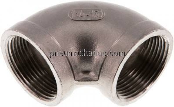 90°-Winkel NPT 1-1/4"-NPT 1-1/4", 1.4408