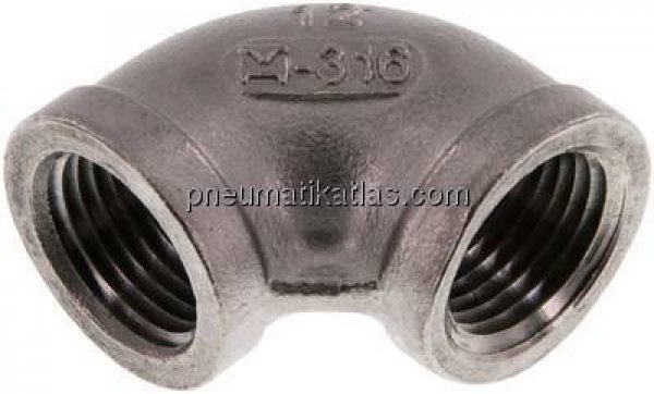 90°-Winkel NPT 1/2"-NPT 1/2", 1.4408