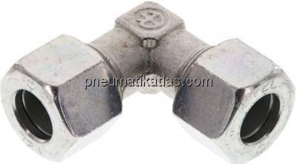 Winkel-Schneidringverschraubung 12 L (M18x1,5), Stahl verzinkt