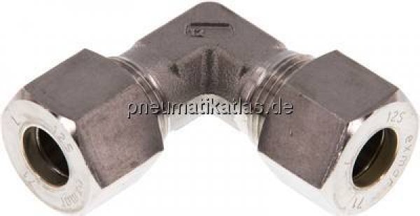 Winkel-Schneidringverschraubung 12 S (M20x1,5), Klemmring 1.4571 (NC)