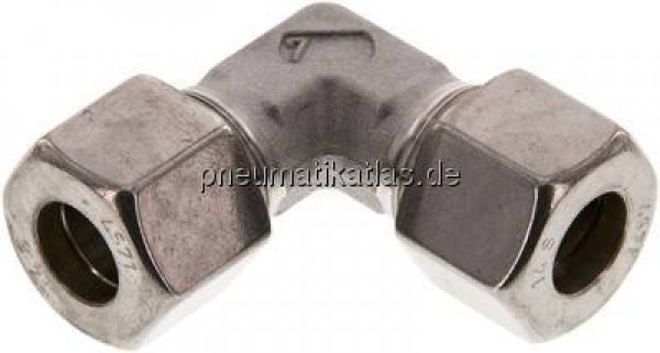 Winkel-Schneidringverschraubung 14 S (M22x1,5), Klemmring 1.4571 (NC)