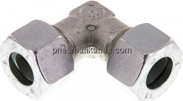 Winkel-Schneidringverschraubung 15 L (M22x1,5), Stahl verzinkt