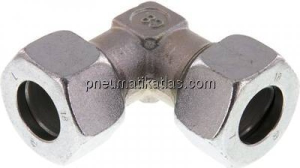 Winkel-Schneidringverschraubung 18 L (M26x1,5), Stahl verzinkt