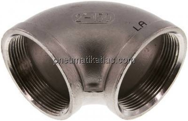 90°-Winkel NPT 2"-NPT 2", 1.4408