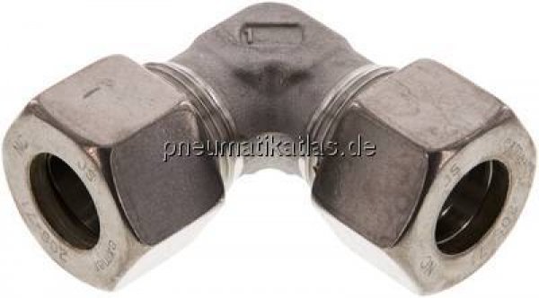 Winkel-Schneidringverschraubung 20 S (M30x2), Klemmring 1.4571 (NC)