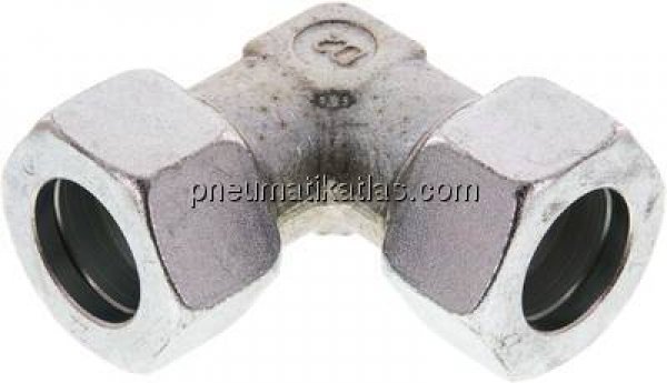 Winkel-Schneidringverschraubung 22 L (M30x2), Stahl verzinkt