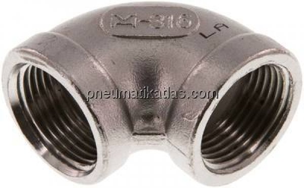 90°-Winkel NPT 3/4"-NPT 3/4", 1.4408