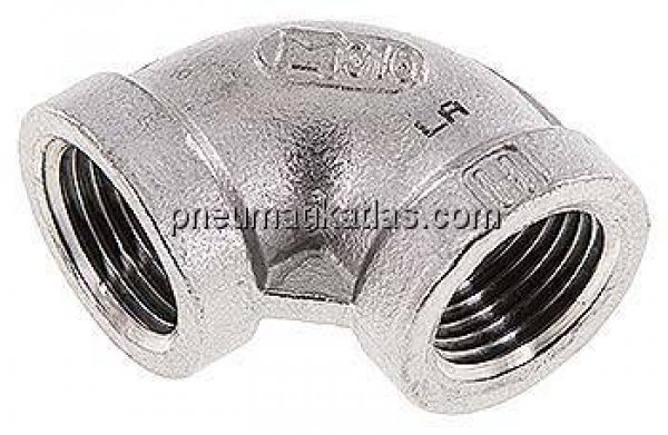 90°-Winkel NPT 3/8"-NPT 3/8", 1.4408