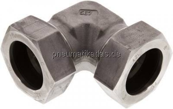 Winkel-Schneidringverschraubung 42 L (M52x2), 1.4571