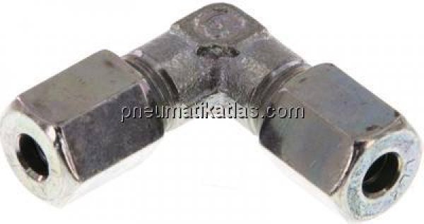 Winkel-Schneidringverschraubung 4 LL (M8x1), Stahl verzinkt