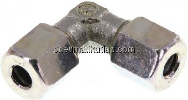 Winkel-Schneidringverschraubung 5 LL (M10x1), Stahl verzinkt