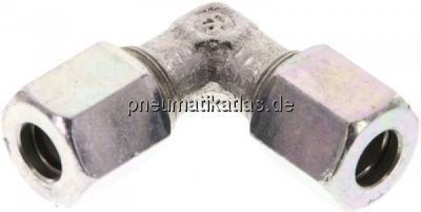 Winkel-Schneidringverschraubung 6 LL (M10x1), Stahl verzinkt