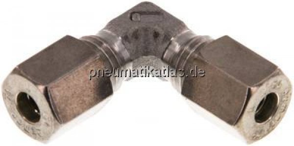 Winkel-Schneidringverschraubung 6 L (M12x1,5), Klemmring 1.4571 (NC)