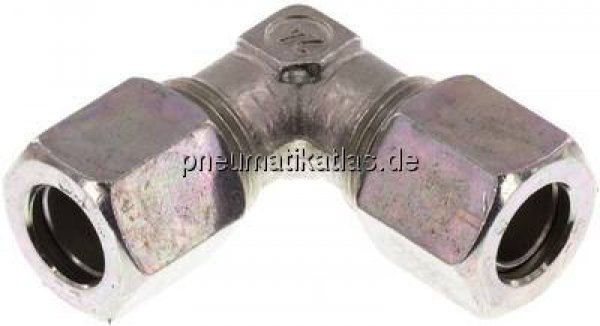 Winkel-Schneidringverschraubung 8 LL (M12x1), Stahl verzinkt