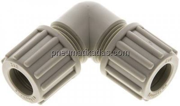 Winkel-Verschraubung 12x10mm, Polypropylen