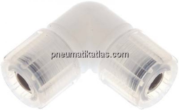 Winkel-Verschraubung 10x8mm, PFA