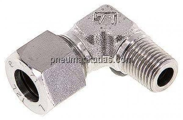 Winkel-Schneidringverschraub. R 1/4"-12 L (M18x1,5), 1.4571