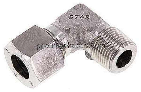 Winkel-Schneidringverschraub. R 3/8"-12 L (M18x1,5), 1.4571