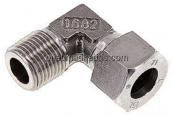 Winkel-Schneidringverschraub. R 1/2"-15 L (M22x1,5), 1.4571