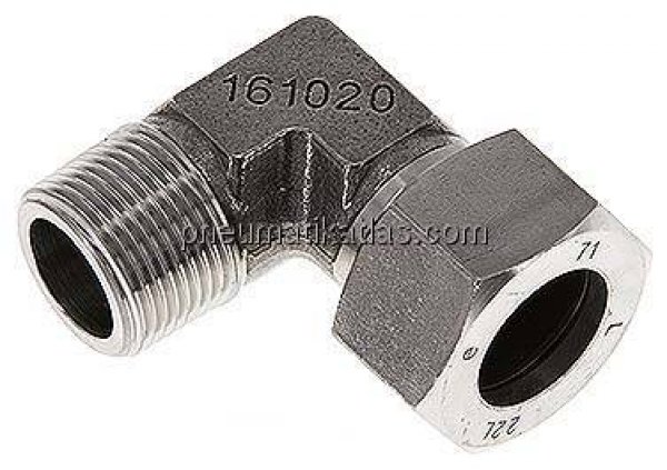 Winkel-Schneidringverschraub. G 3/4"-22 L (M30x2), 1.4571