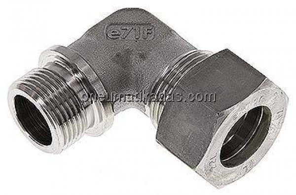 Winkel-Schneidringverschraub. G 3/4"-22 L (M30x2), Klemmring 1.4571 (NC)