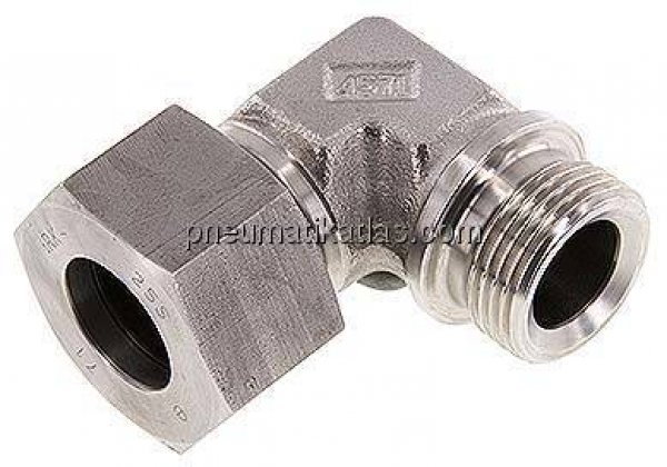 Winkel-Schneidringverschraub. G 1"-25 S (M36x2), 1.4571