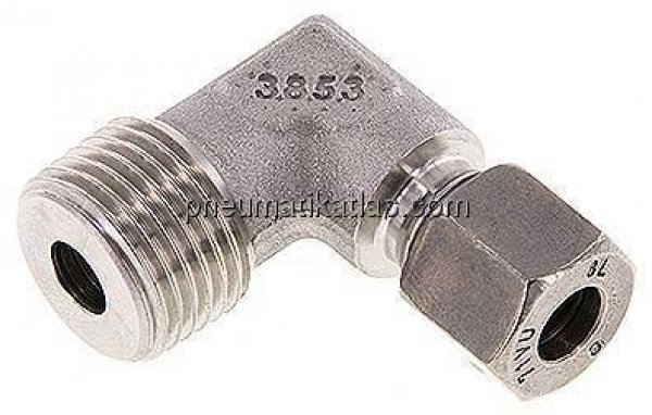 Winkel-Schneidringverschraub. R 1/2"-8 L (M14x1,5), 1.4571