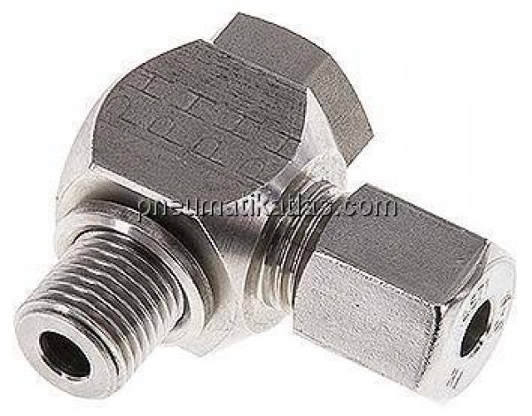 Winkel-Schwenkverschraubung G 1/4"-6 S (M14x1,5), 1.4571