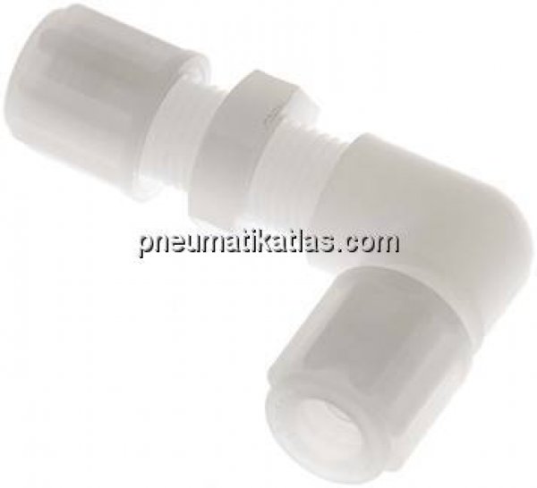 Winkel-Schott-Verschraubung 6x4mm, PVDF