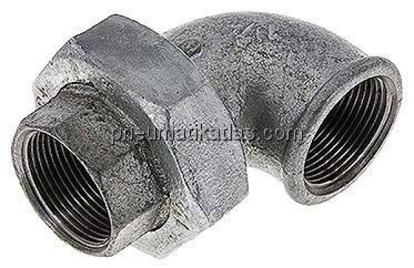 Winkel-Verschraubung flach dichtend Rp 1-1/4" (IG)