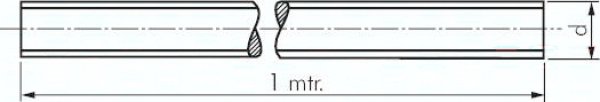 Gewindestange DIN 975 (1 mtr.), M 10, Stahl verzinkt 4.6