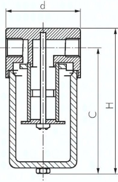 Filter, G 1/4", Edelstahl 1.4404