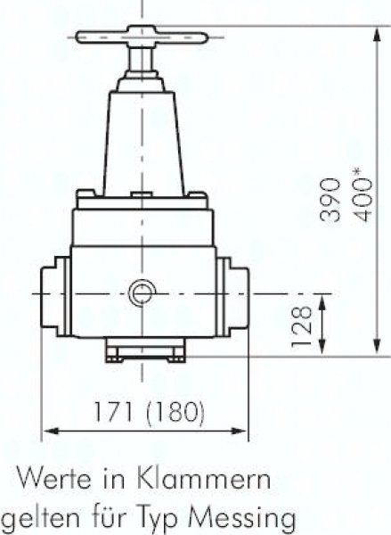 Druckregler, 1.4404, G 1-1/2", 0,5 - 8bar (nicht rücksteuerbar)