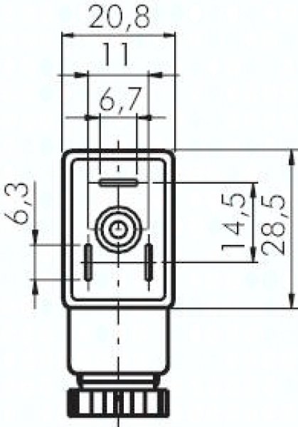 Magnetspule für Magnetventil 230 V AC, Bauf. K, Steckergr.1