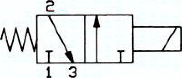 3/2-Wege Magnetventil G 3/4" (Abluft G 1") stromlos geschlossen (NC)