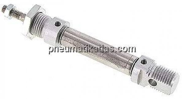 ISO 6432-Zylinder, doppeltwirkend, Kolben 12mm,Hub 25mm