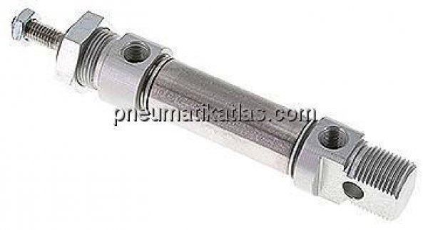 ISO 6432-Zylinder, doppeltwirkend, Kolben 20mm,Hub 25mm