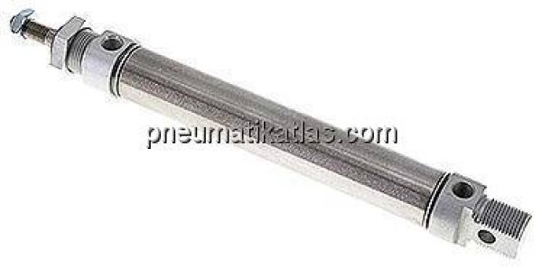 ISO 6432-Zylinder, doppeltwirkend, Kolben 25mm,Hub 125mm