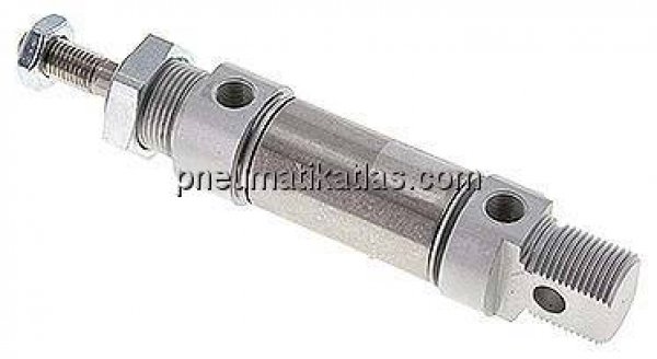 ISO 6432-Zylinder, doppeltwirkend, Kolben 25mm,Hub 15mm