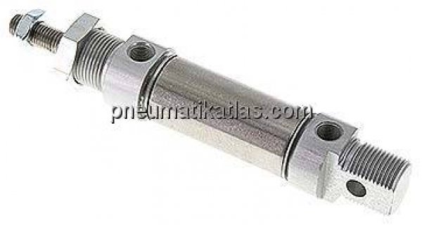 ISO 6432-Zylinder, doppeltwirkend, Kolben 25mm,Hub 25mm