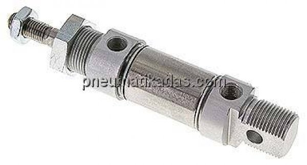 ISO 6432-Zylinder, doppeltwirkend, Kolben 25mm,Hub 5mm