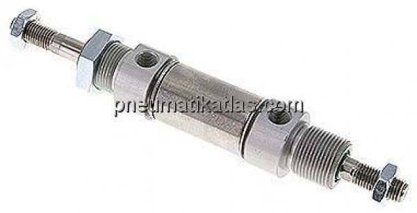 ISO 6432-Zylinder, doppeltwirkend, Kolben 25mm,Hub 10mm