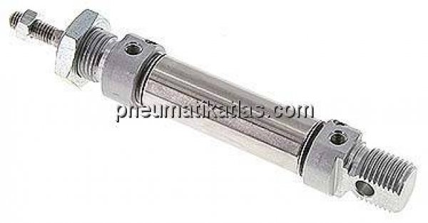 ISO 6432-Zylinder, doppeltwirkend, Kolben 16mm,Hub 25mm