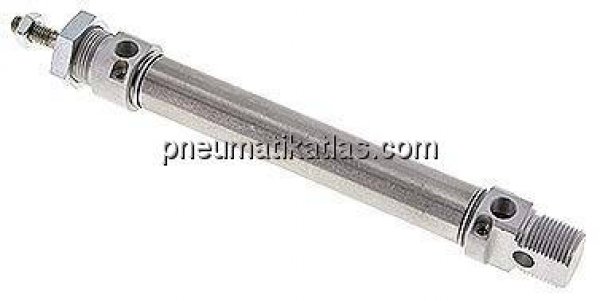 ISO 6432-Zylinder, doppeltwirkend, Kolben 20mm,Hub 100mm