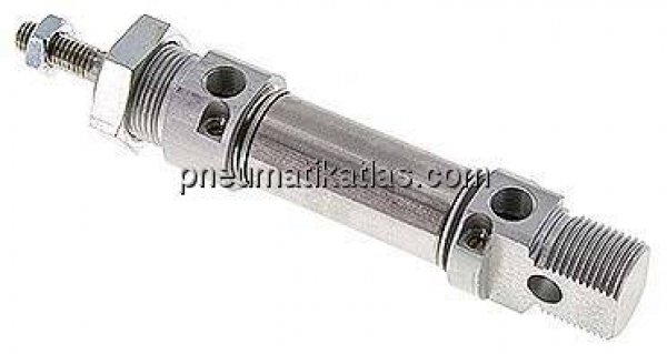 ISO 6432-Zylinder, doppeltwirkend, Kolben 20mm,Hub 15mm