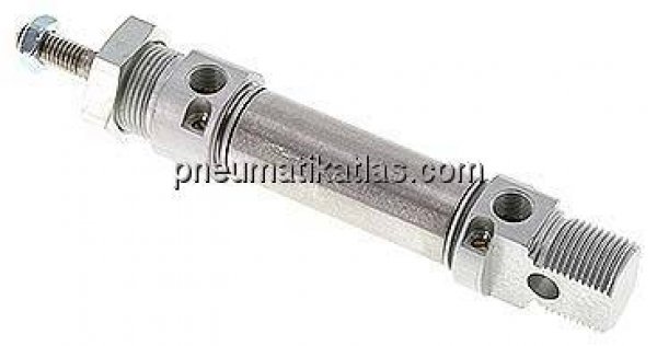 ISO 6432-Zylinder, doppeltwirkend, Kolben 20mm,Hub 25mm