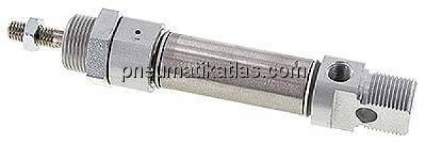 ISO 6432-Zylinder, einfachwirkend, Kolben 20mm, Hub 25mm